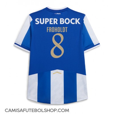 Camisa de time de futebol Porto Victor Froholdt #8 Replicas 1º Equipamento 2025-26 Manga Curta Camisa de time de futebol Porto Victor Froholdt #8 Replicas 1º Equipamento 2025-26 Manga Curta